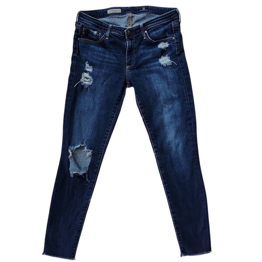 AG -29 Adriano Goldschmied | The Stilt Cigarette Leg Distressed Skinny Jean 29 R